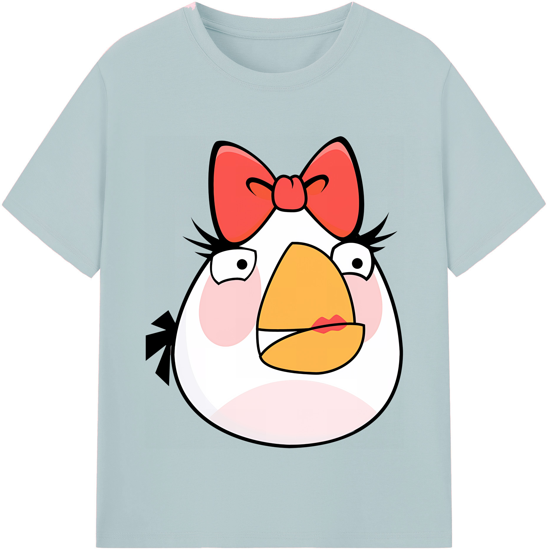（画像用） Angry Birds アングリーバード 綿100％半袖Tシャツ（フロントプリント）